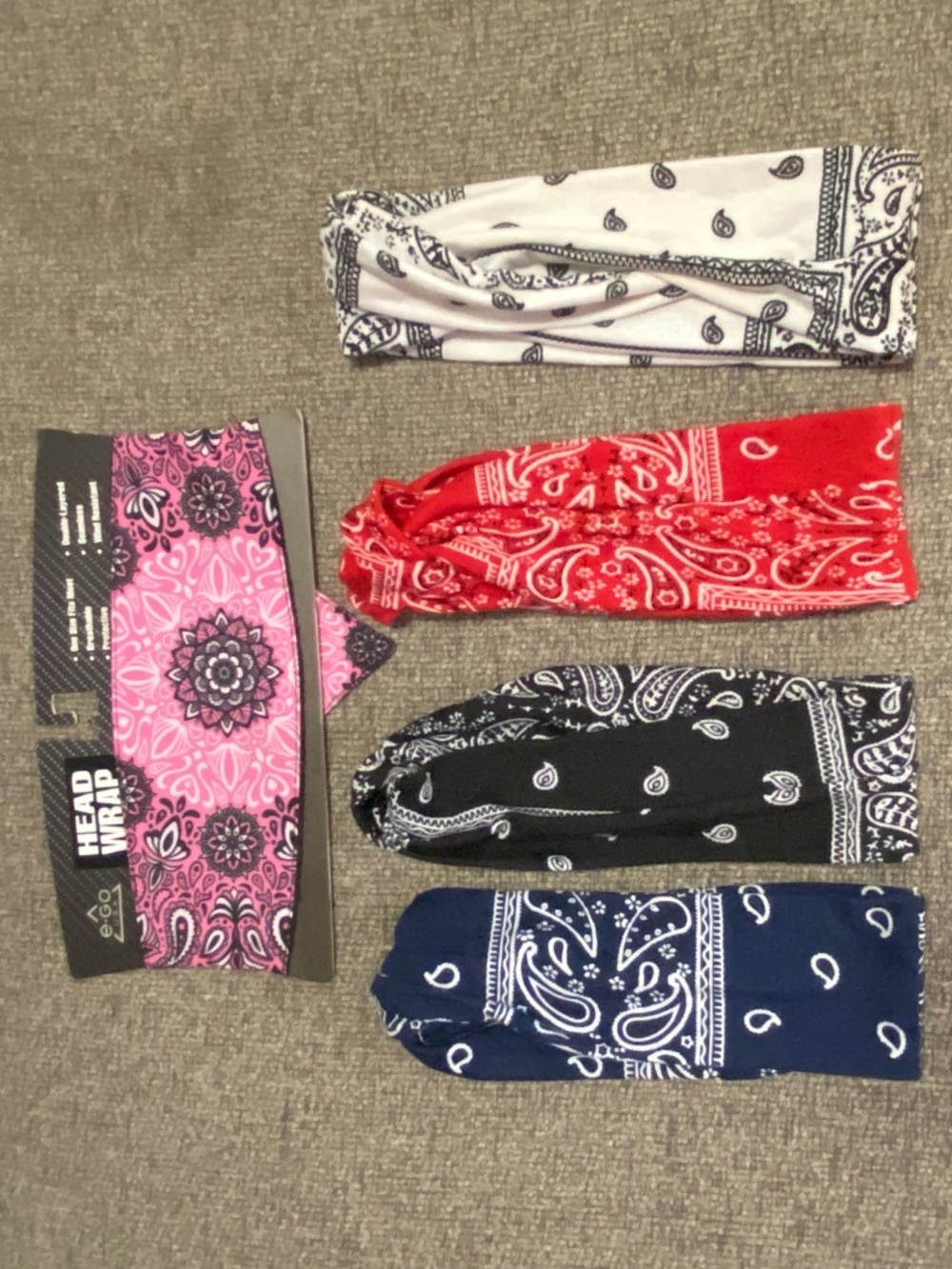 Set of 5 Bandana Head wraps